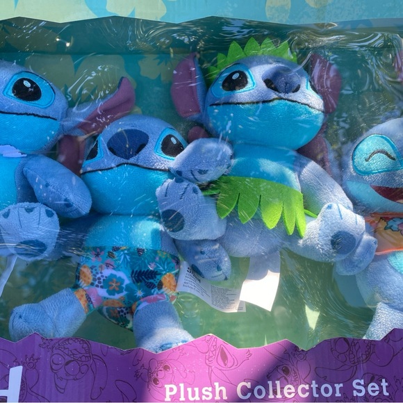 Disney Stitch Plush Collector Set 5 Pieces Hawaii Themed Collectible Kids Toys - Picture 3 of 16
